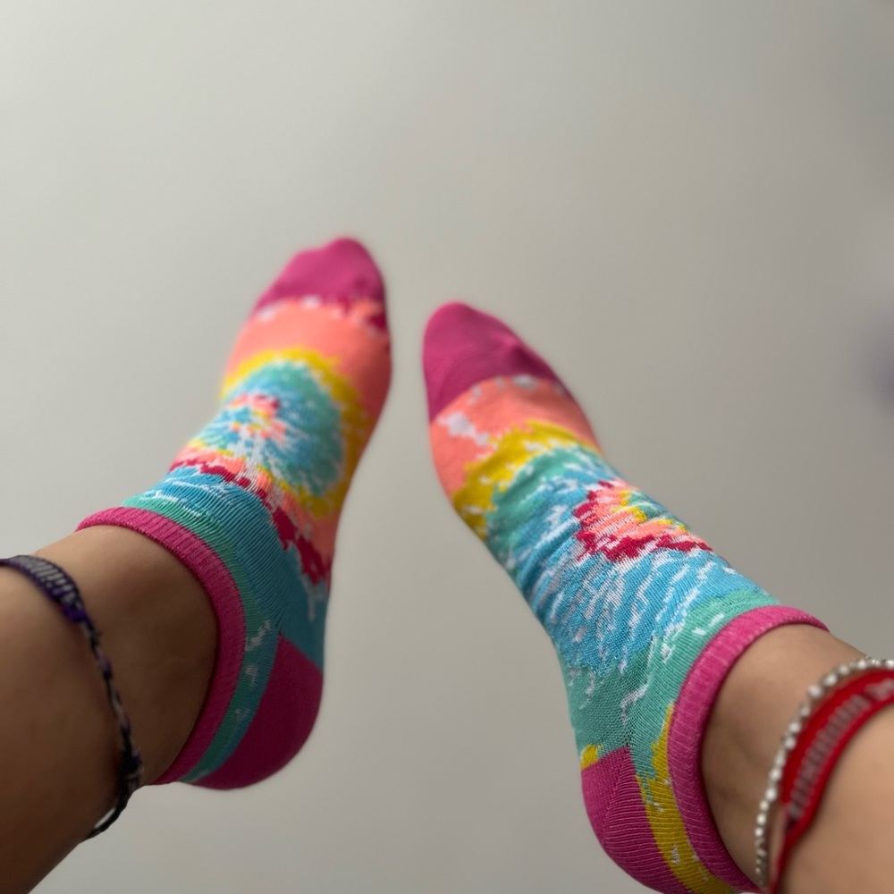 Colorful Tie-Dye Socks